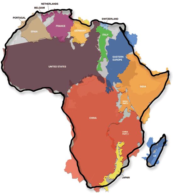 Africa is way bigger than you think! (and 25 other global facts)